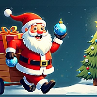 Santa: The Magic of Tree Decorating Game Cover