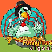Funny Turkey Jigsaw Game Cover