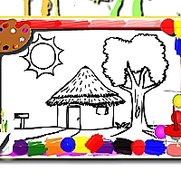 House Coloring Book Game Cover