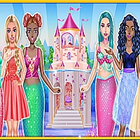 Princess & Mermaid Doll House Decorating Game Cover
