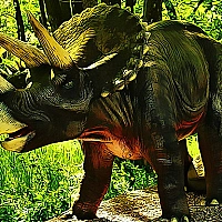 Triceratops Dinosaur Puzzle Game Cover