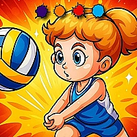 Volleyball Fun Coloring Game Cover