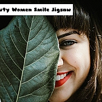 Beauty Women Smile Jigsaw Game Cover