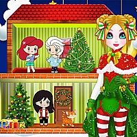 Christmas Puppet Princess House Game Cover