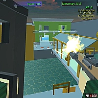 Pixel Crazy Minecraft shooter Game Cover