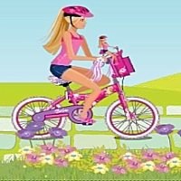 Barbie Rides Bike Game Cover