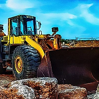 Heavy Construction Vehicles Game Cover