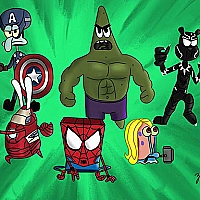 spongebob Superhero Game Cover