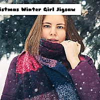 Christmas Winter Girl Jigsaw Game Cover
