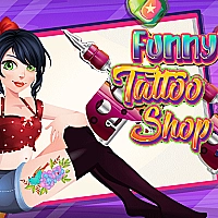 Funny Tattoo Shop Game Cover