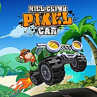 Hill Climb Pixel Car Game Cover