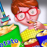Potato Chips Food Factory Game Cover