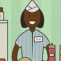 Ed's burger shop Game Cover