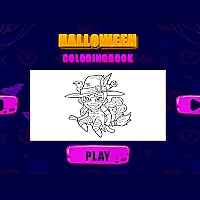 Halloween coloring books Game Cover