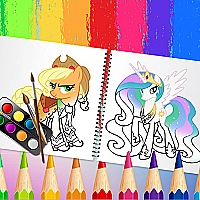Sweet Pony Coloring Book Game Cover