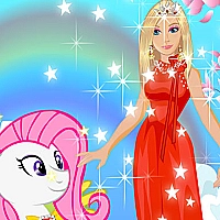 Barbie and Pony Dressup Game Cover