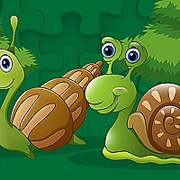 Cute Snails Jigsaw Game Cover