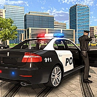 Cartoon Police Car Slide cover