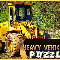 Heavy Vehicles Puzzle Game Cover