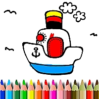BTS Boat Coloring cover