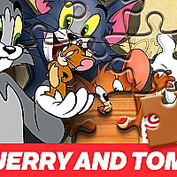 Jerry and Tom Jigsaw Puzzle Game Cover