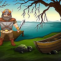 Viking Warrior Battle Jigsaw Game Cover