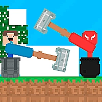 Stickman vs Noob Hammer Game Cover